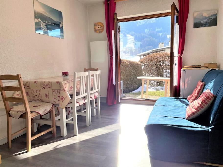 Charmant Studio + Jardin Vue Pistes Et Local Velo Praz-sur-Arly Exterior photo